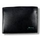 Кошелек с зажимом мужской, кожа, черный