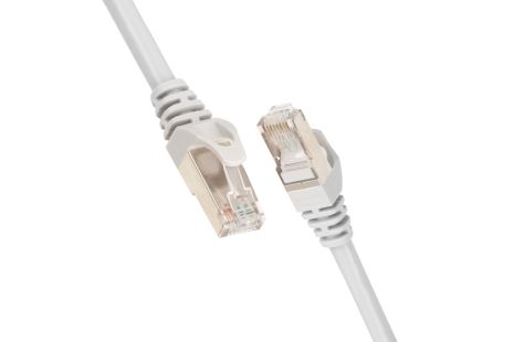Патч-корд 2E Cat 6, S-FTP екран. фольга з обплетенням, RJ45, 4Х2 27AWG, 7/0.14 Cu, 1.50 m, PVC, Grey