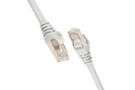 Патч-корд 2E Cat 6, S-FTP екран. фольга з обплетенням, RJ45, 4Х2 27AWG, 7/0.14 Cu, 1.50 m, PVC, Grey