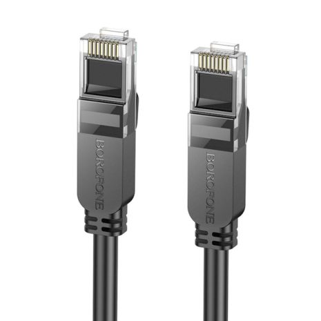 Патч-корд BOROFONE BUS01 Category 6 Gigabit network cable(L-3M) black