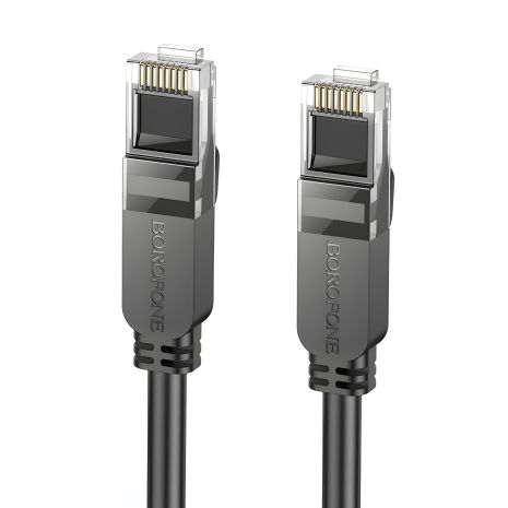 Патч-корд BOROFONE BUS01 6-й Категорії Gigabit network cable(L-3M) чорний