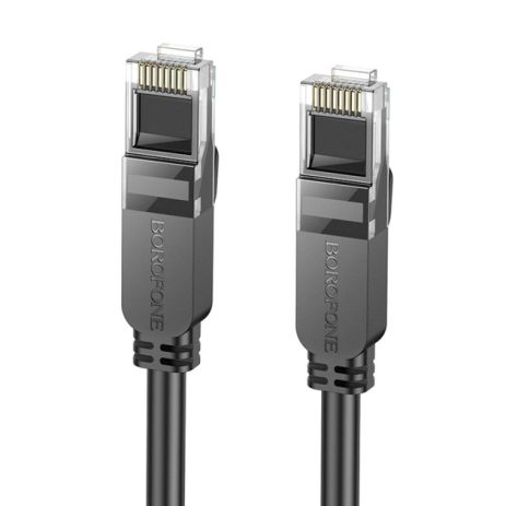 Патч-корд BOROFONE BUS01 Category 6 Gigabit network cable(L-3M) black