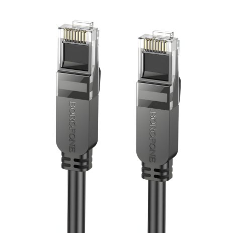 Патч-корд BOROFONE BUS01 Category 6 Gigabit network cable(L-8M) black