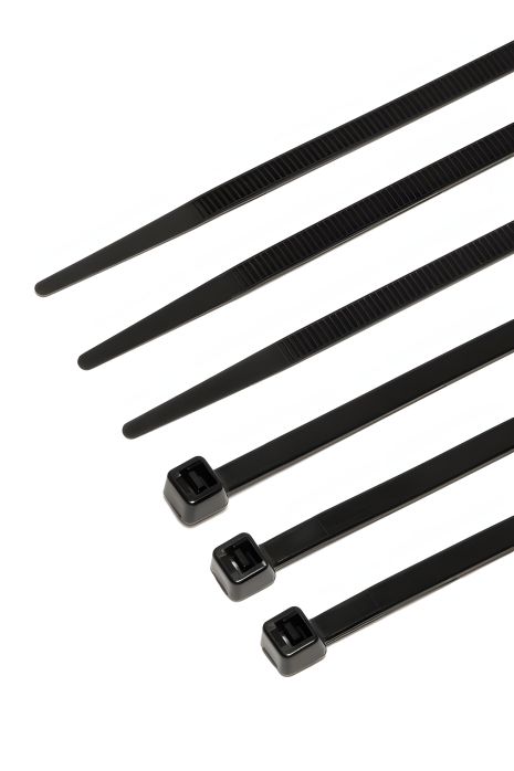 Хомут нейлоновый 7.6х500 мм 50 шт черный MASTERTOOL 20-1869