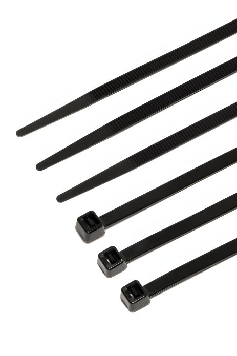 Хомут нейлоновий 3.6х250 мм 100 шт чорний MASTERTOOL 20-1849