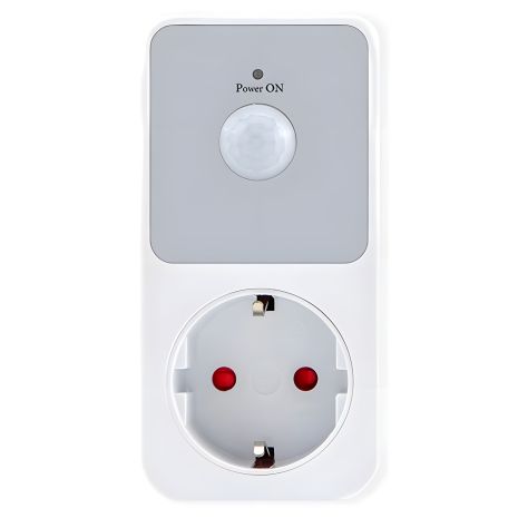 Розетка з руховим датчиком Nectronix PIR01-EU, 16 Ампер, 3680 Ватт Розетка з руховим датчиком Nectronix PIR01-EU, 16 Ампер, 3680 Ватт