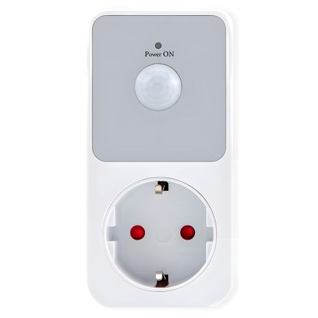 Розетка з руховим датчиком Nectronix PIR01-EU, 16 Ампер, 3680 Ватт Розетка з руховим датчиком Nectronix PIR01-EU, 16 Ампер, 3680 Ватт