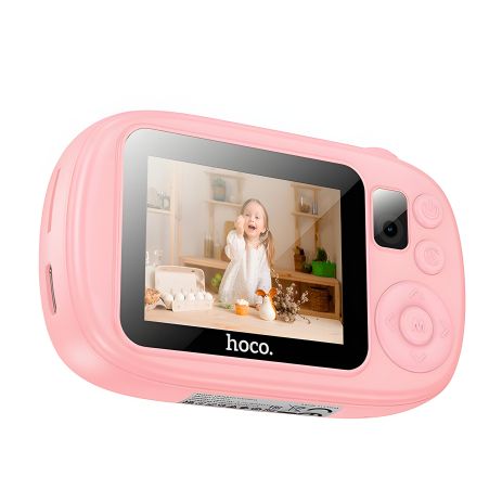 Фотоапарат дитячий Hoco DV205, 20MP, 720P, 600mAh, TF (до 64ГБ), рожевий Фотоапарат дитячий Hoco DV205, 20MP, 720P, 600mAh, TF (до 64ГБ), рожевий