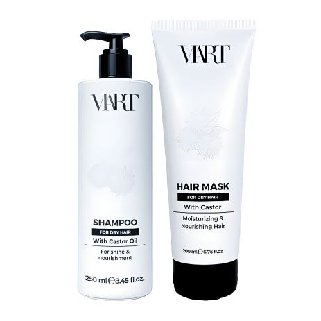 Набор VIART DUO with Castor Oil шампунь и маска для увлажнения и питания сухих волос, 250+200 мл