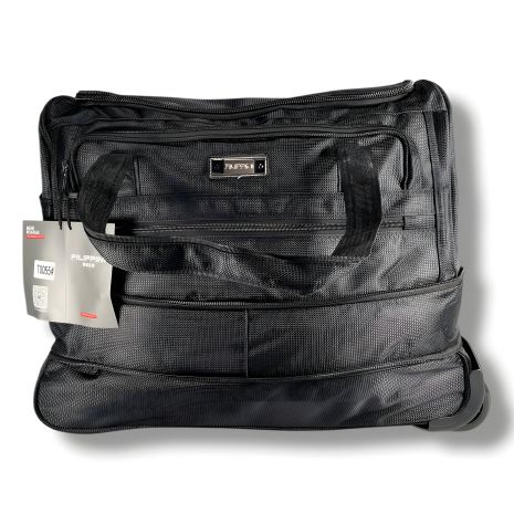 Велика чорна сумка на колесах, 75 л