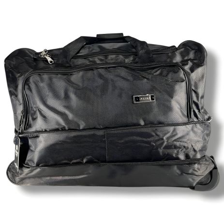 Дорожня сумка на колесах, зручна та містка, чорна, 110 л