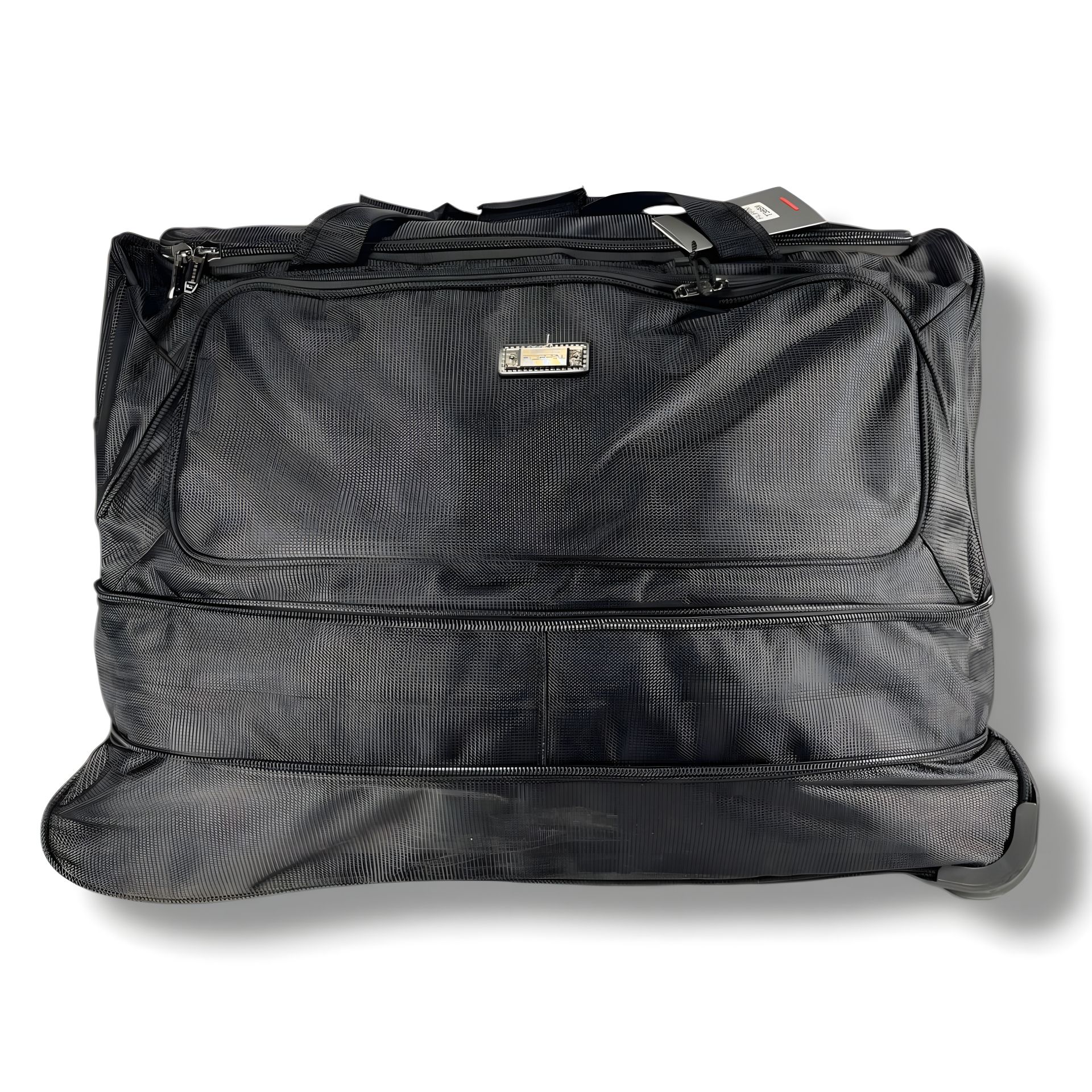 Черная дорожная сумка на колесах, объем 130 л Черная дорожная сумка на колесах, объем 130 л