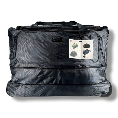 Серая дорожная сумка на колесах, 130 л