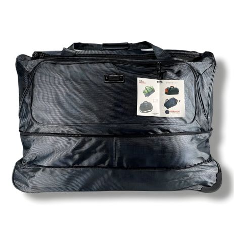 Серая дорожная сумка на колесах, 130 л
