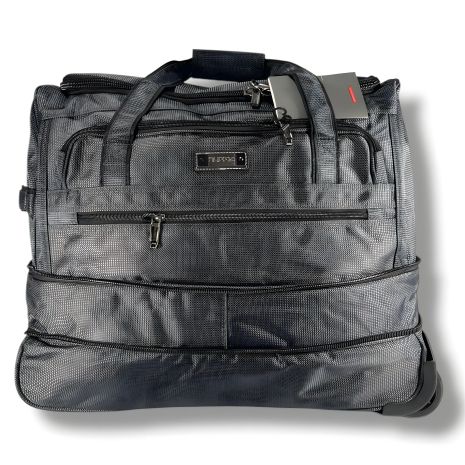 Сіра сумка на колесах, вмістка, 75 л