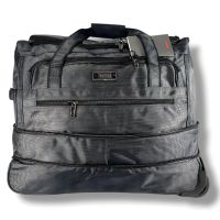 Серая вместительная сумка на колесах, 75 л