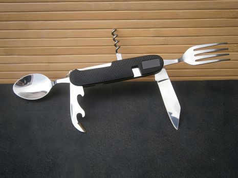 Travel Outdoor столовый прибор 5 в 1 (нож, ложка, вилка, открывалка) в чехле A-106 Travel Outdoor столовый прибор 5 в 1 (нож, ложка, вилка, открывалка) в чехле A-106
