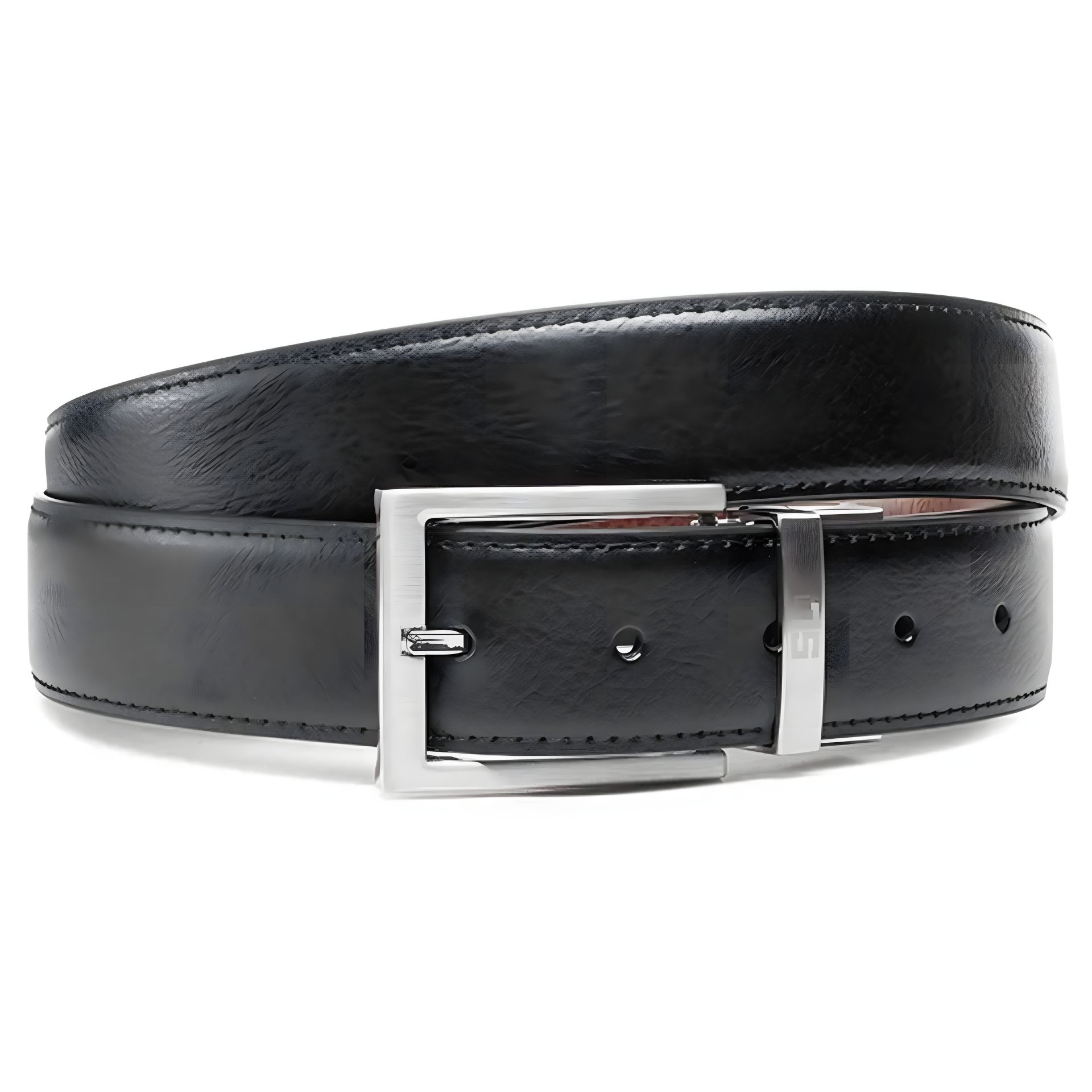 Чоловічий шкіряний ремінь Semi Line Black/Brown (P8231-0 M) Чоловічий шкіряний ремінь Semi Line Black/Brown (P8231-0 M)