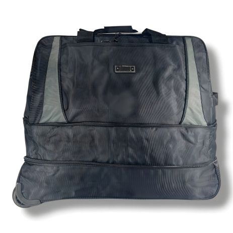 Чорна дорожня сумка на колесах, 90 л