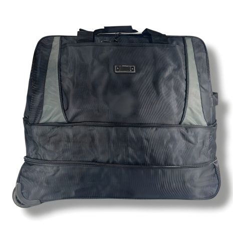 Чорна дорожня сумка на колесах, 90 л