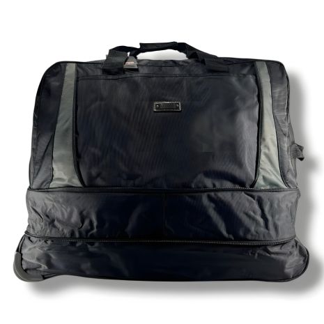 Большая дорожная сумка на колесах, черная, 140 л