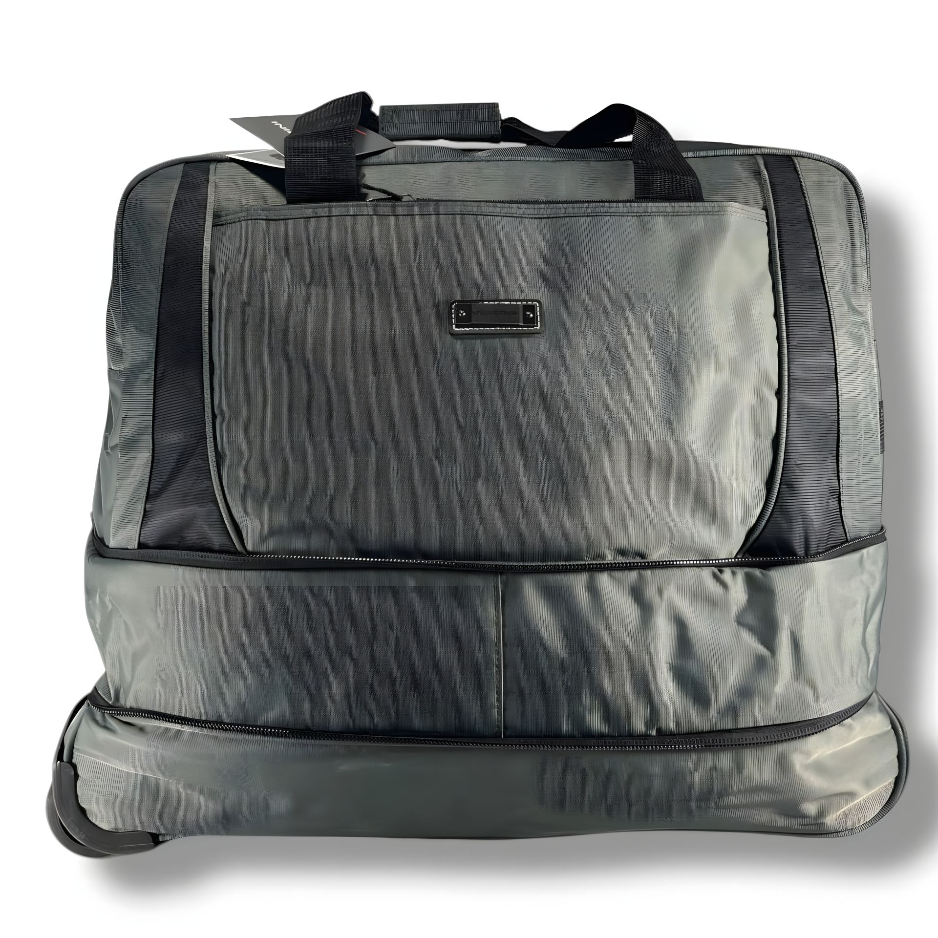 Серая дорожная сумка на колесах, вместительная и стильная, 90 л Серая дорожная сумка на колесах, вместительная и стильная, 90 л