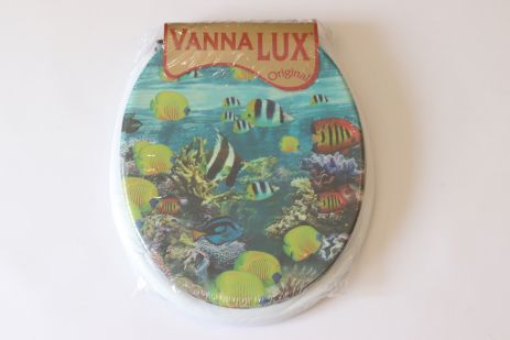 Кришка- сидіння для унітазу м'яка Vanna Lux Туреччина біла w504-6