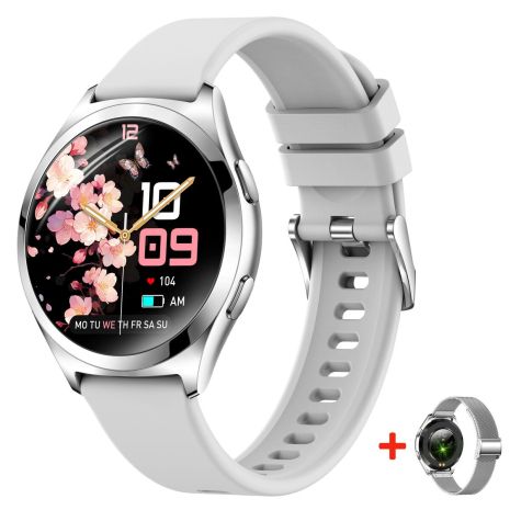 Смарт часы Smart Love Pro Silver Rubber, 2 ремешка UWatch 1994