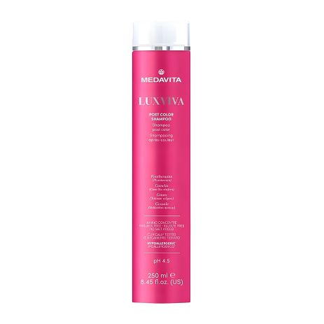 Шампунь Medavita Luxviva Post Color Acifying Shampoo для окрашенных волос, pH 4.5, 250 мл Шампунь Medavita Luxviva Post Color Acifying Shampoo для окрашенных волос, pH 4.5, 250 мл