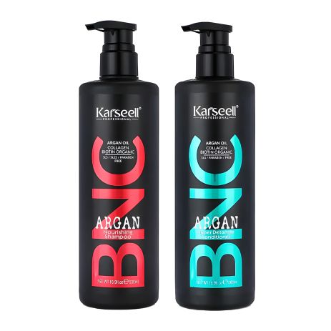 Набір Karseell BNC Argan Nourishing DUO: шампунь і кондиціонер для сухого і пошкодженого волосся, по 500 мл Набір Karseell BNC Argan Nourishing DUO: шампунь і кондиціонер для сухого і пошкодженого волосся, по 500 мл