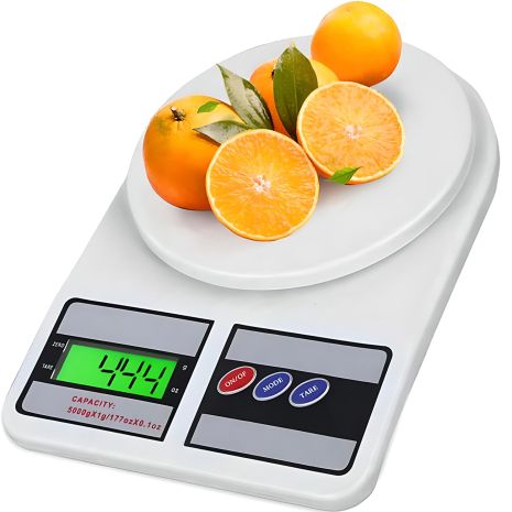 Весы кухонные с подсветкой UChef SF-400, электронные весы для кухни до 10 кг, Белые Весы кухонные с подсветкой UChef SF-400, электронные весы для кухни до 10 кг, Белые