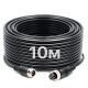 4Pin кабель Podofo Y3008A2, авіаційний роз'єм з фіксуючою гайкою, 10м (для камер заднього виду)