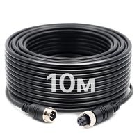 4Pin кабель Podofo Y3008A2, авиационный разъем с фиксирующей гайкой, 10м (для камер заднего вида)