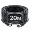4Pin кабель Podofo Y3008A4, авіаційний роз'єм з фіксуючою гайкою, 20м (для камер заднього виду)