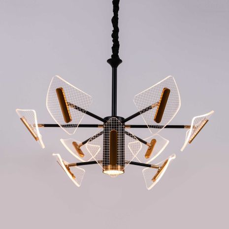 Люстра світлодіодна акрилова Sirius N 3718-6+3 (80W) Люстра світлодіодна акрилова Sirius N 3718-6+3 (80W)