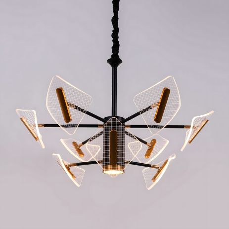 Светодиодная люстра акриловая Sirius N 3718-6+3 (80W)