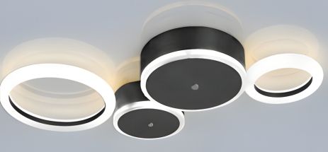 Світлодіодна люстра акрилова Sirius N 3834 BK