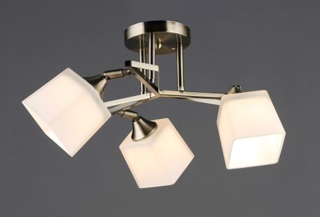 Люстра стельова VALESO B N6651/3 AB з 3 плафонами