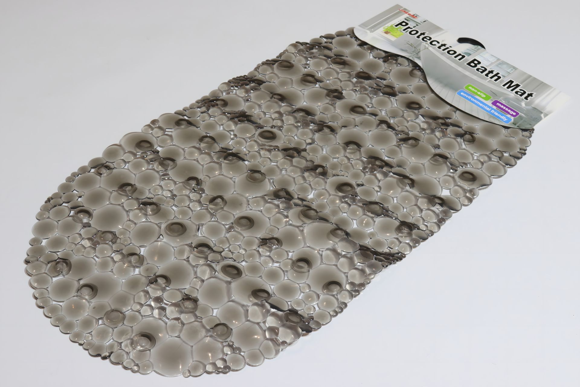 Силіконовий килимок на присосках у ванну 65*33 см NewBulb 1225/brown Силіконовий килимок на присосках у ванну 65*33 см NewBulb 1225/brown