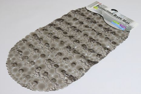 Силіконовий килимок на присосках у ванну 65*33 см NewBulb 1225/brown