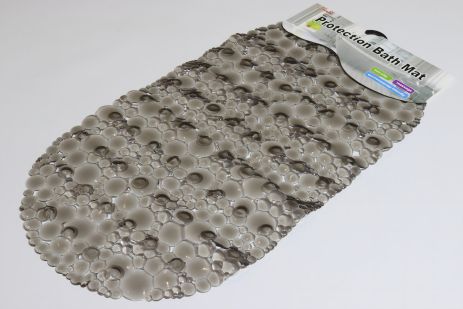 Силіконовий килимок на присосках у ванну 65*33 см NewBulb 1225/brown