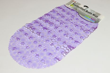 Килимок на присосках у ванну 65*33 см силіконовий NewBulb 1225/violet