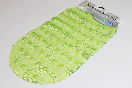 Килимок на присосках у ванну 65*33 см силіконовий NewBulb 1225/green
