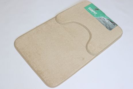Набір килимків для ванної та туалету 50x80см 40x50cм Prima 2459/beige