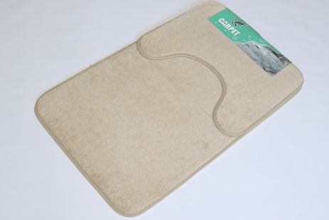Килимки для ванни та туалету 50x80см 40x50cm Prima 2459/beige Килимки для ванни та туалету 50x80см 40x50cm Prima 2459/beige