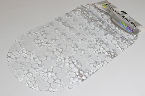 Силіконовий килимок на присосках у ванну 65*33 см NewBulb 1225/clear