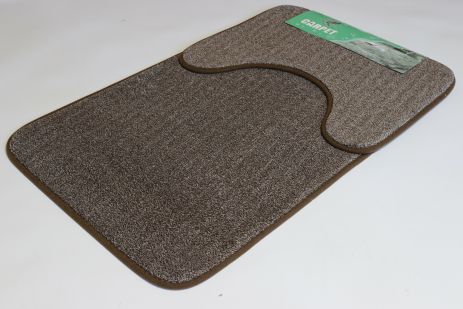 Набір килимків для ванної та туалету 50x80см 40x50cм Prima 2459/brown