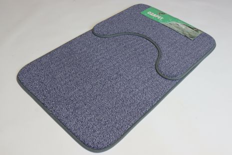 Набор ванны и туалетных ковров 50x80 см 40x50см prima 2459/blue-sery