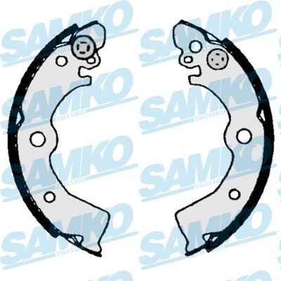 Комплект гальмівних колодок NISSAN SUNNY, NISSAN 200, NISSAN ALMERA, SAMKO (87030)