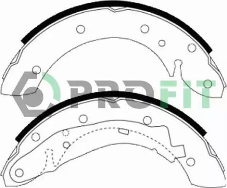 Комплект гальмівних колодок RENAULT ESPACE, CITROËN XSARA, PEUGEOT PARTNER, PROFIT (50010567)